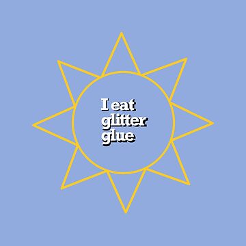 Glitter Glue Sticker for Sale by FriskProne