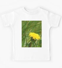 Yellow flowers on green Kids Tee