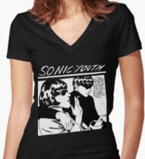 Talking Youth Band Women's Fitted V-Neck T-Shirt