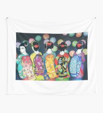 Group of Geishas Wall Tapestry