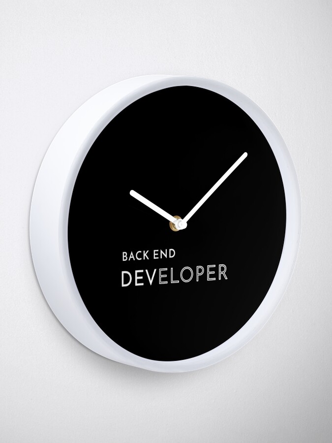 Alternate view of Back End Developer Clock