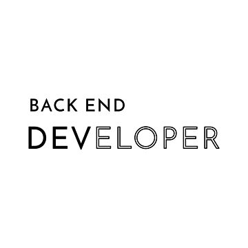 Artwork thumbnail, Back End Developer (Inverted) by developer-gifts
