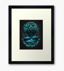 Deep diving Framed Print