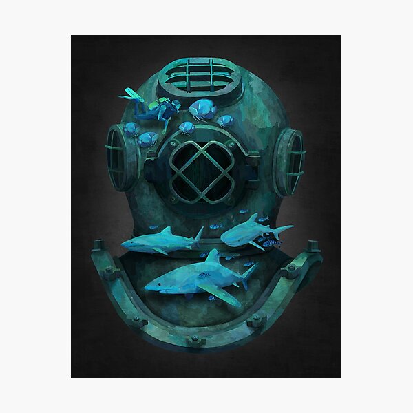 Deep diving Photographic Print