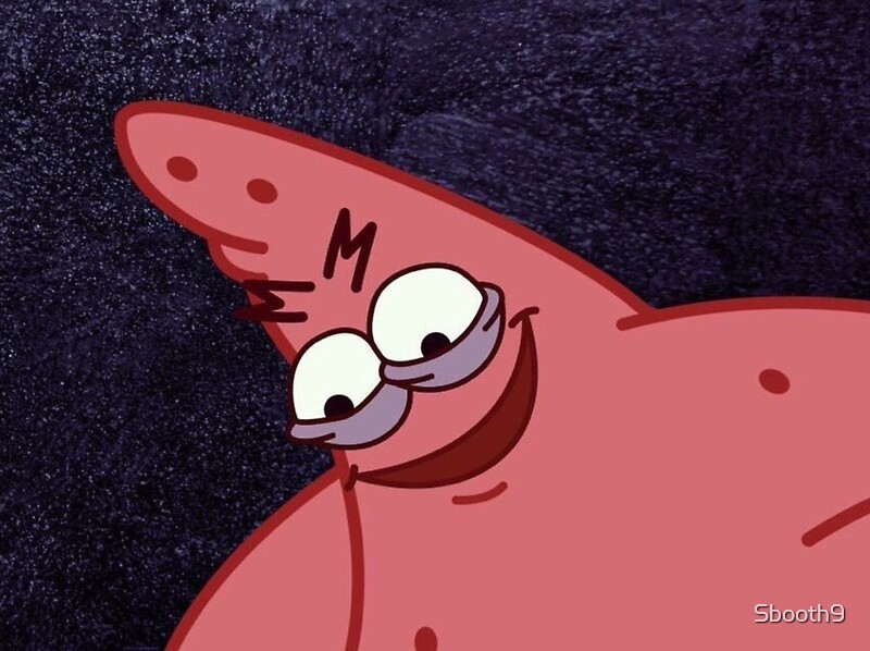 Evil Patrick Meme In HD By Sbooth Redbubble