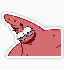 Evil Patrick Meme in HD - Sticker Sticker