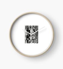Frozen river camouflage Clock