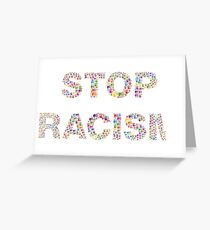 Tarjeta de felicitación ¡Para el racismo!
