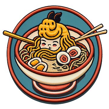 Artwork thumbnail, Cool Ramen Iron on Patches by thinkcute