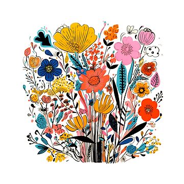 Artwork thumbnail, handdrawn wildflower s by NoobsDesign