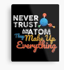 Science Atom Chemistry Metal Print