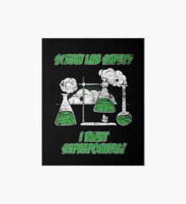 Natural science chemistry laboratory Art Board