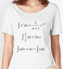 Integrals, math, calculus, mathematics, #Integrals, #math, #calculus, #mathematics, #Integral, #natural, #logarithm, #naturalLogarithm, #exponent #Physics Women's Relaxed Fit T-Shirt