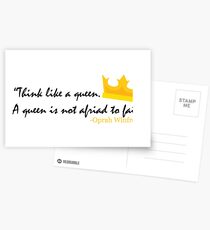 Think like a Queen Postcards