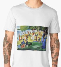 Sunday Afternoon On The Island Of La Grande Jatte Men's Premium T-Shirt