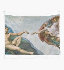 The Creation Of Adam Painting Wall Tapestry