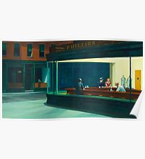 Nighthawks Painting Edward Hopper Poster