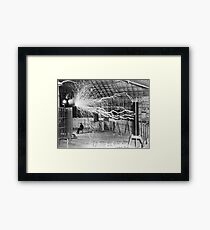 Nikola Tesla Electricity Framed Print