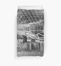 Nikola Tesla Electricity Duvet Cover