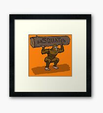 saSQUATch Framed Print