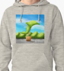 Topiary Dolphin Pullover Hoodie