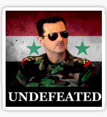 Bashar Al Assad UNDEFEATED sticker Sticker