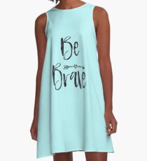 Be Brave Arrow with Heart A-Line Dress