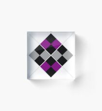 Asexual Argyle Acrylic Block