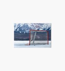 Pick Up Hockey In The Mountains Art Board