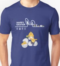 Chick Egg And Bunny Happy Easter T-Shirt Unisex T-Shirt