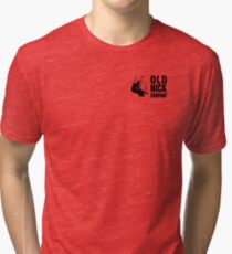 Old Nick Small Logo Black Tri-blend T-Shirt