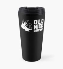 Old Nick Small Logo White Travel Mug