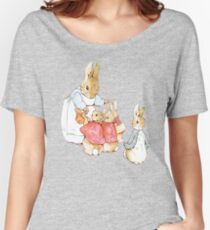 Peter Rabbit Adventures: Mother Says Goodbye and Sends Them Outside Women's Relaxed Fit T-Shirt