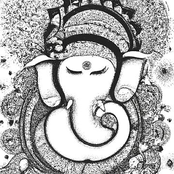 Ganesha painting - Kalpana Artwork - Drawings & Illustration, Religion,  Philosophy, & Astrology, Prayers & Blessings - ArtPal