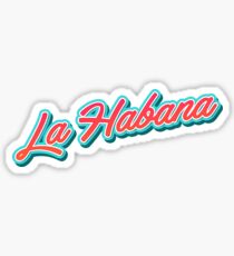 La Habana Typography Sticker