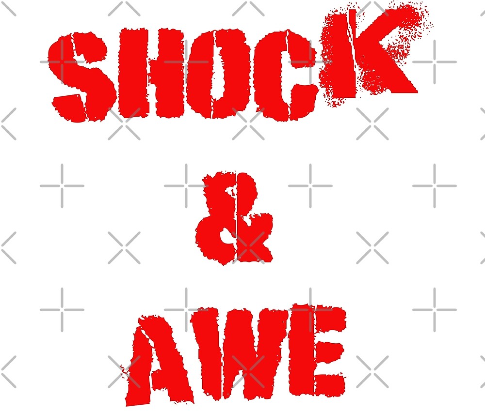 "Shock and Awe" by Monjii Art Redbubble