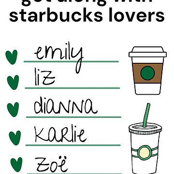 Starbucks Lovers Sticker – Enchanted on Main