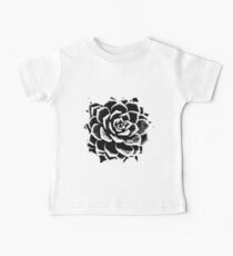 Monochrome Succulent Baby Tee