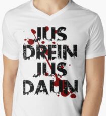 jus drein jus daun Men's V-Neck T-Shirt