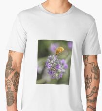 Insect studying flower Men's Premium T-Shirt