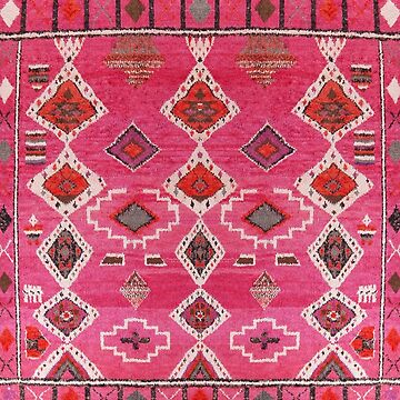 Traditional Vintage Moroccan Berber Rug Design Sticker for Sale