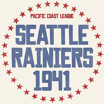 Defunct Seattle Rainiers Hat Script Baseball Team Sticker for Sale by  TheBenchwarmer