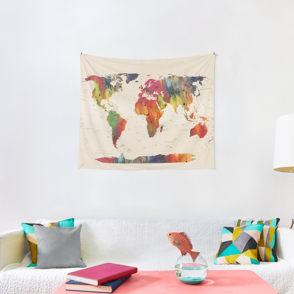 ALLOVER THE WORLD Tapestry