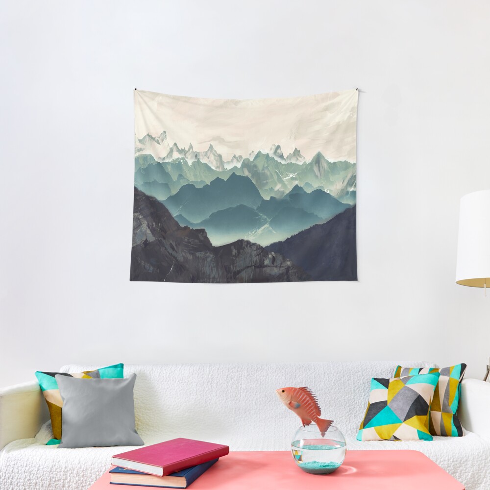 Shades of Mountain Tapestry