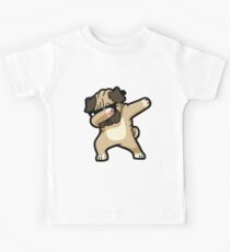 Dab Pug T-Shirt-Cute Funny Dog Lover Gift Dabbing Kids Tee