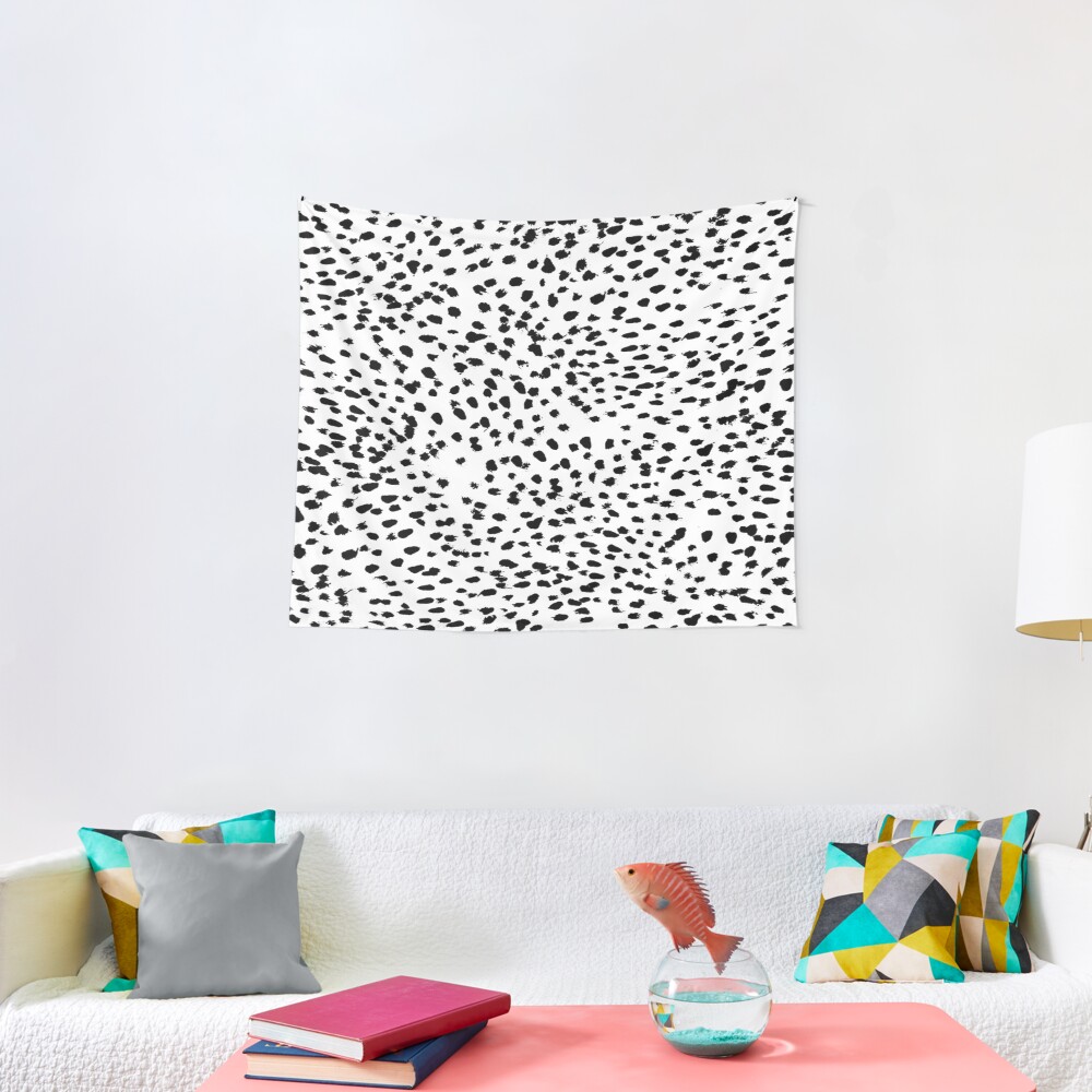 Dalmat-b&w-Animal print I Tapestry