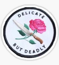 Delicate but Deadly Patch Sticker