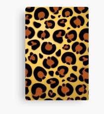 Jaguar Leopard Fur Texture Canvas Print