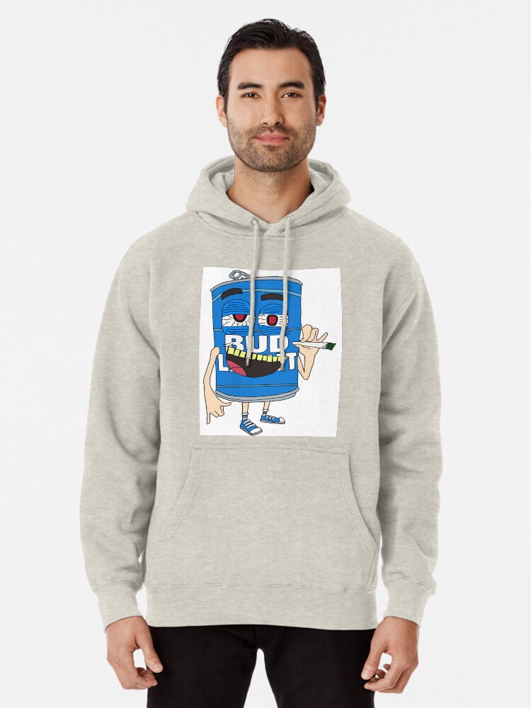 bud light hoodie with beer pouch