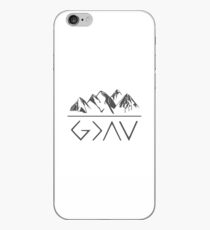 God is greater than the highs and lows iPhone Case